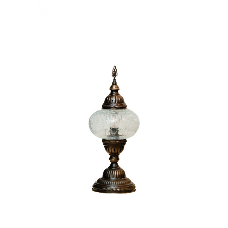 Table lamp, blown glass, diameter 15 cm